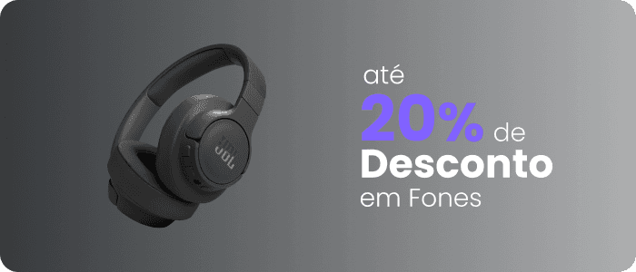 Até 20% de desconto em fones